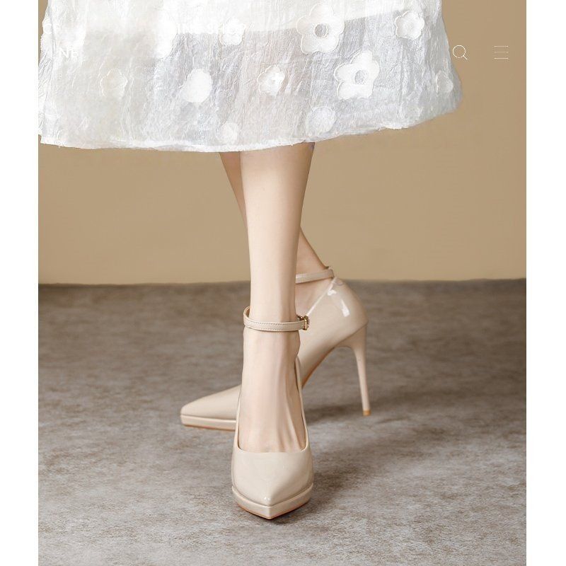 Damen spitze High Heel Pumps Drune