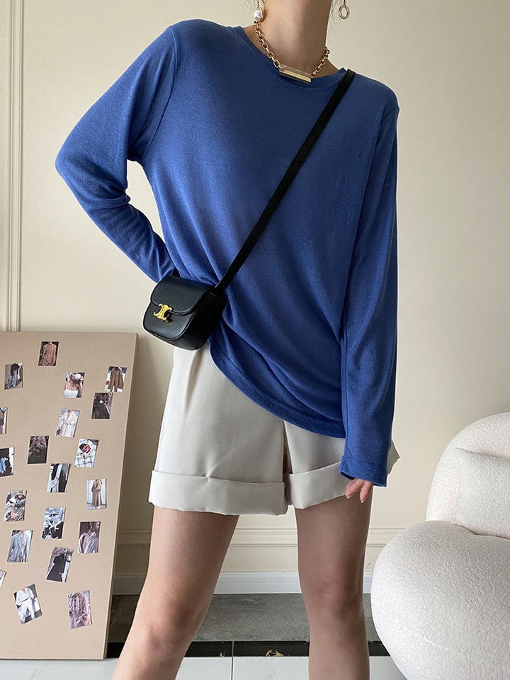 Damen Bequeme Denim-Shorts mit hohem Bund Drune