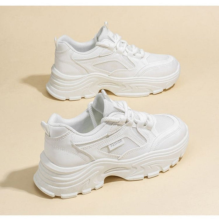Damen Chunky Sneakers mit dämpfender Sohle und atmungsaktiver Obermaterialstruktur Drune