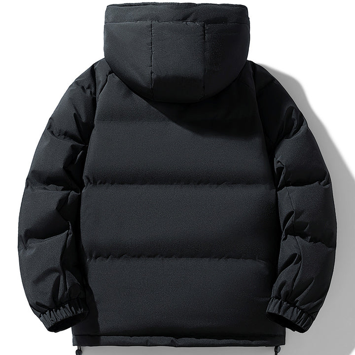 Herren Wattierte Urban-Thermojacke mit gesteppter Optik, hohem Stehkragen und Utility-Taschen Drune