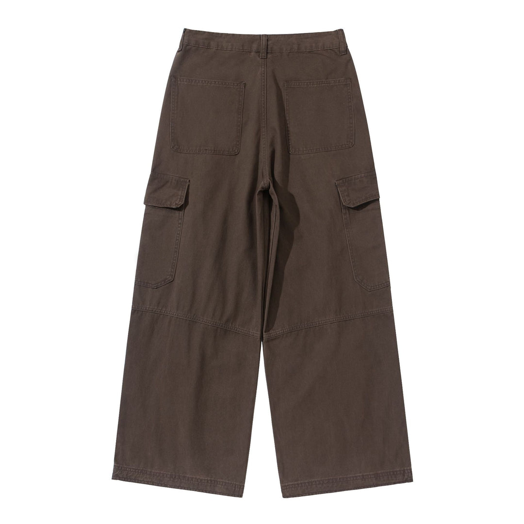 Damen Hochgeschnittene Cargo‑Culotte im Workwear‑Look mit Kellerfalten und Klappentaschen Drune