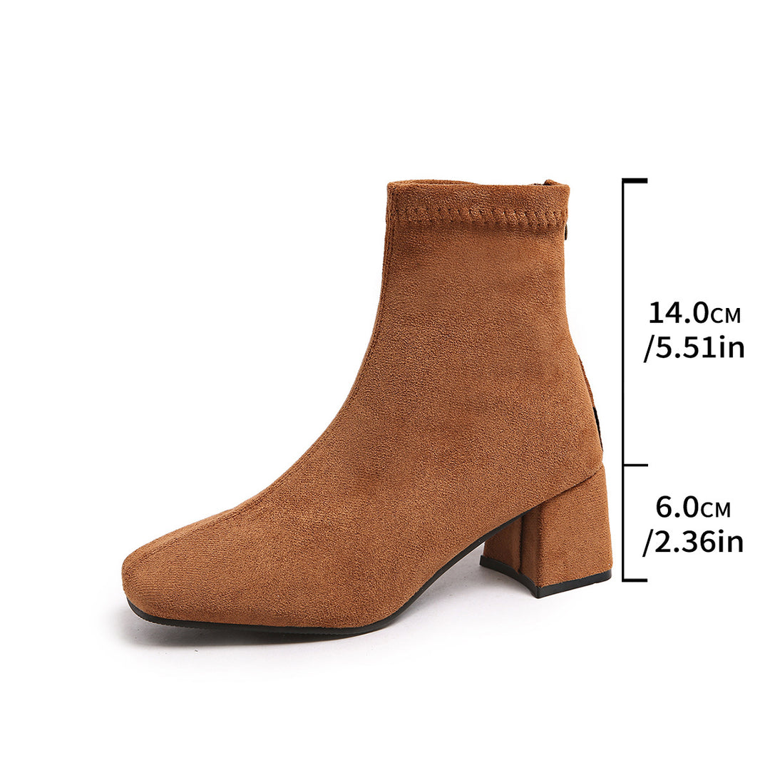Damen Modische Stiefeletten Drune