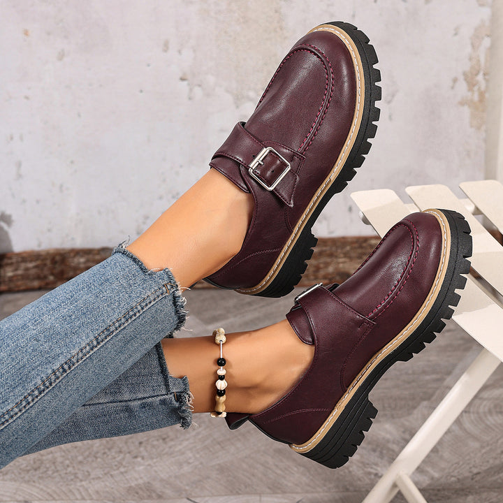 Damen Bequeme und stilvolle Slip-Ons mit Schnallen-Detail Drune