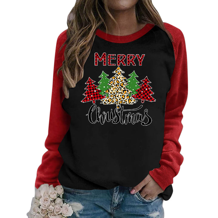Damen Sweatshirt mit festlichem Rentier-Motiv Drune