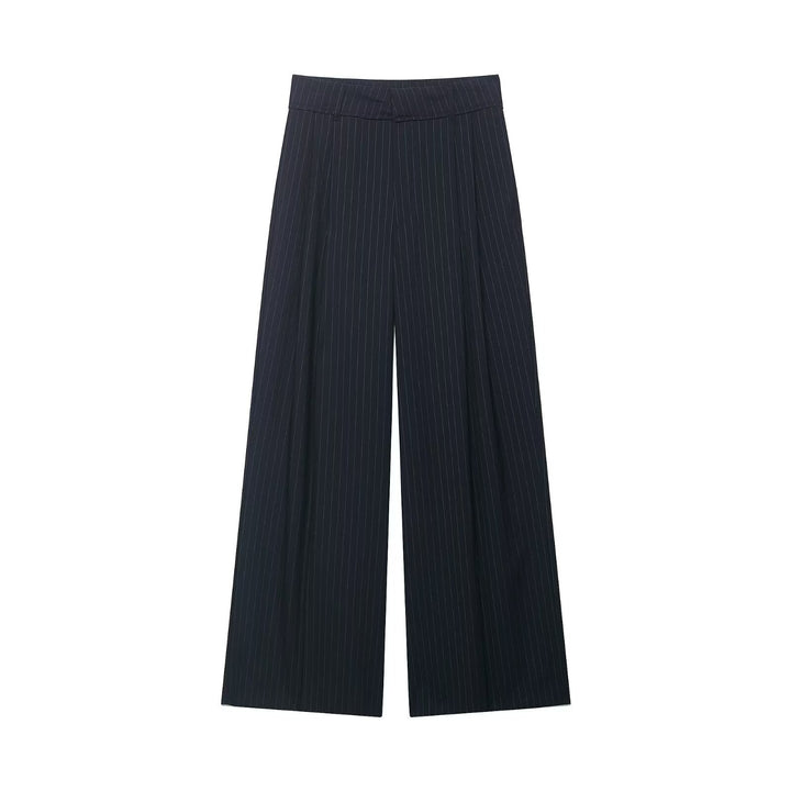 Damen Weite High‑Waist‑Palazzohose aus fließendem Jersey Drune