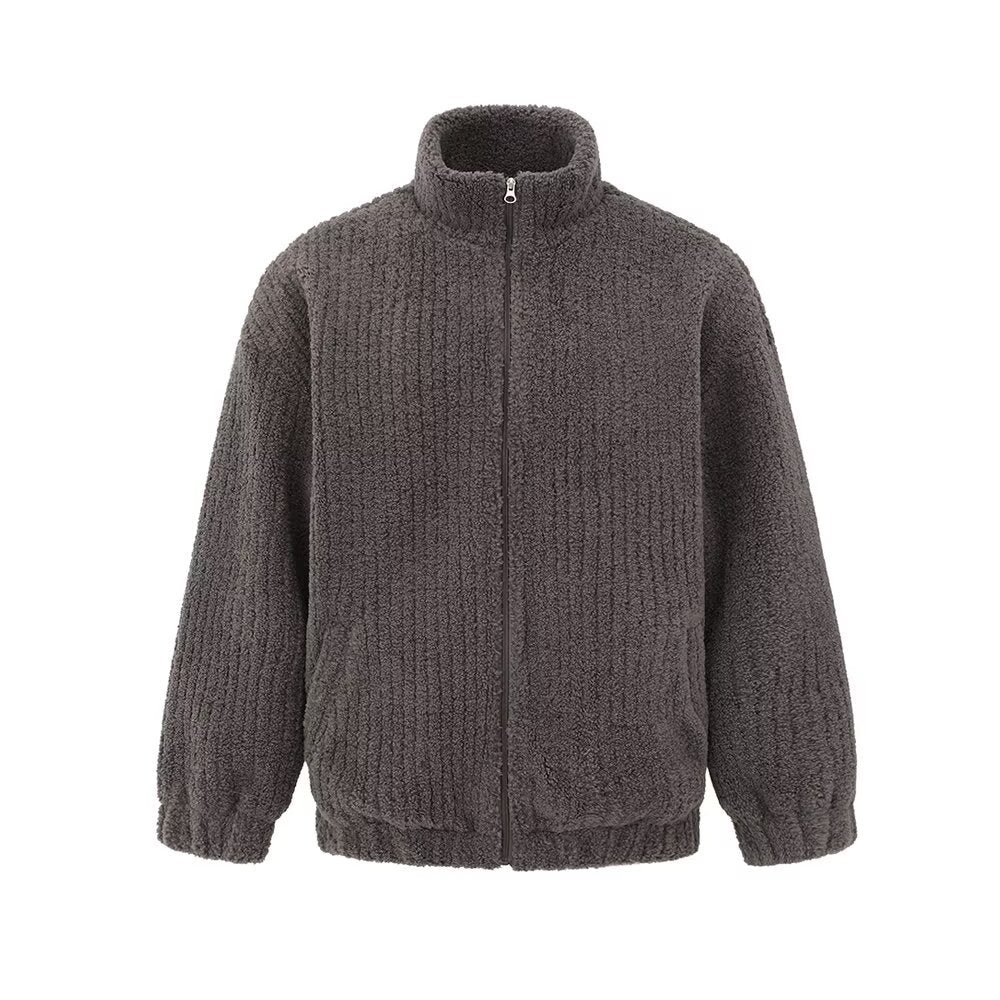 Herren Modische Oversized Jacke mit Stehkragen Drune