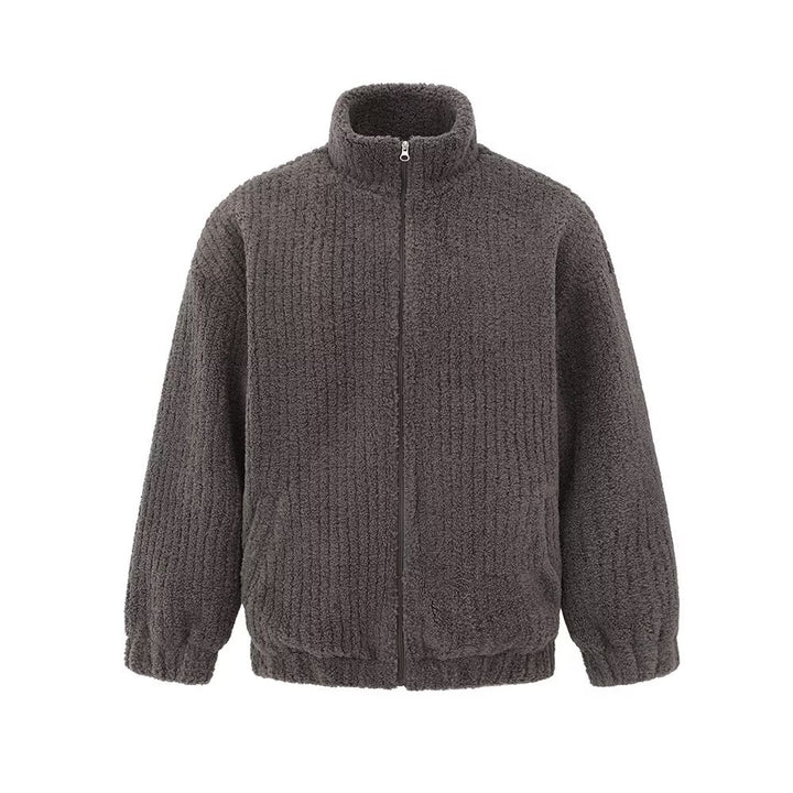 Herren Modische Oversized Jacke mit Stehkragen Drune