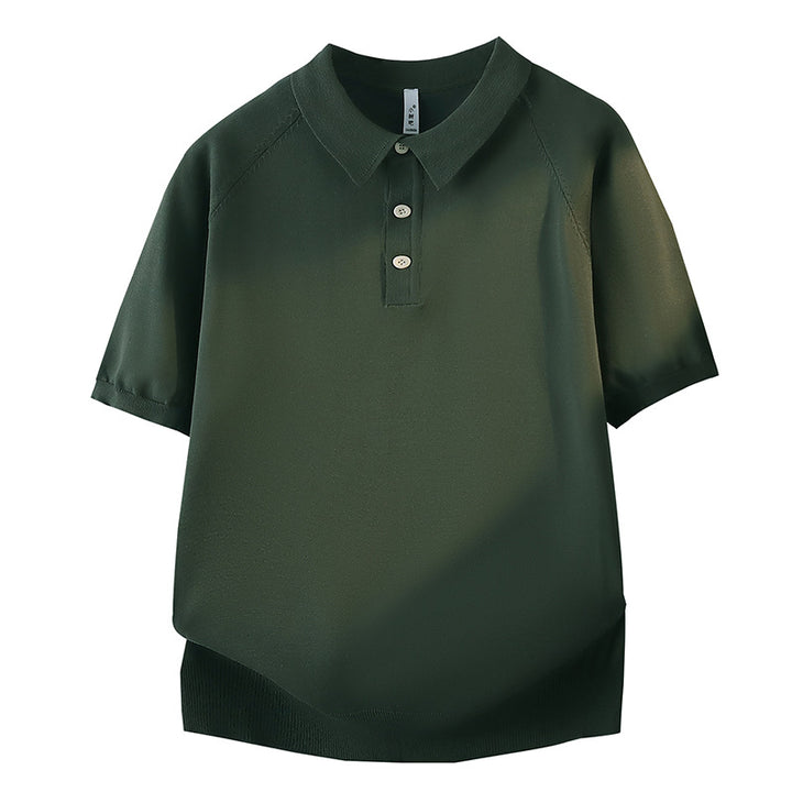 Damen Modisches Kurzarm-Polohemd mit strukturiertem Design Drune