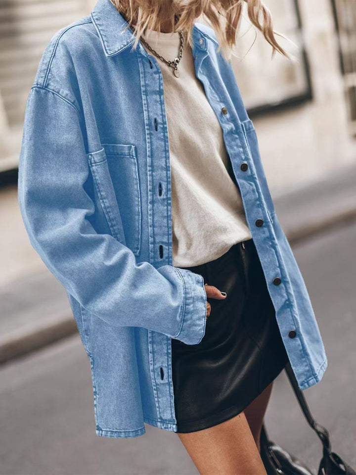 Damen lässige Jeansjacke Drune