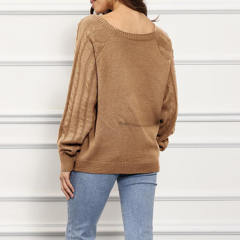 Drune | Zopfmuster Pullover mit Strukturmuster