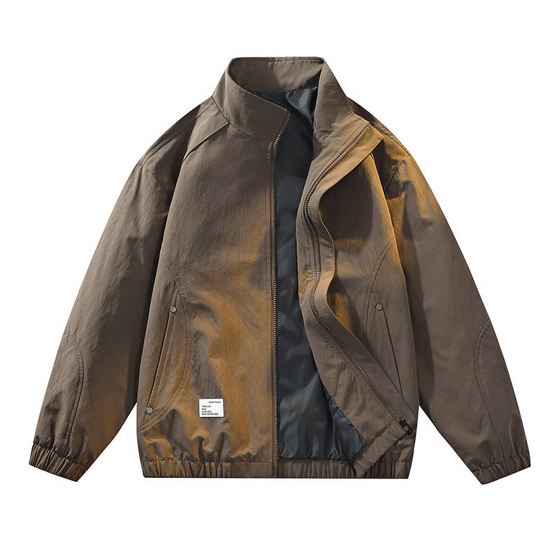 Herren Elegante Übergangsjacke mit hochschließendem Kragen und praktischen Taschen Drune