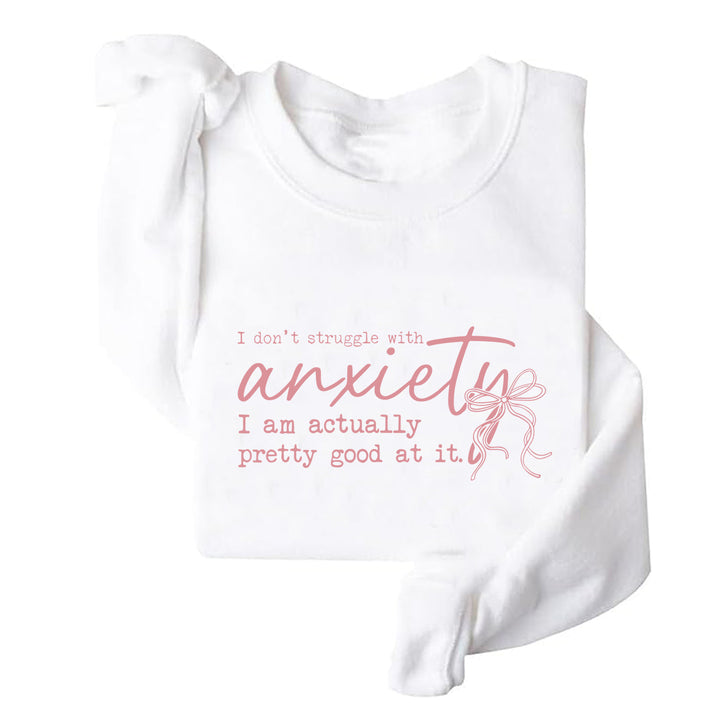 Damen Sweatshirt mit motivierender Botschaft und kreativem Design Drune
