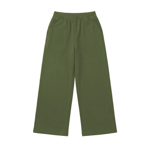Damen nan Wide‑Leg Relaxhose mit hohem Komfortbund, seitlichen Eingrifftaschen und weichem Fleece-Innenfutter Drune
