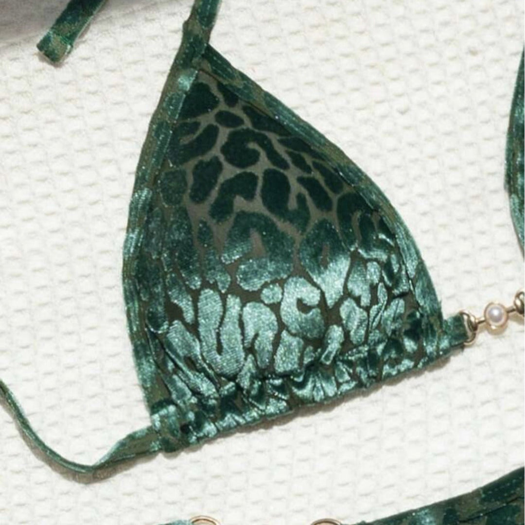 Damen Triangel-Bikini mit dekorativen Akzenten und raffiniertem Schnitt Drune