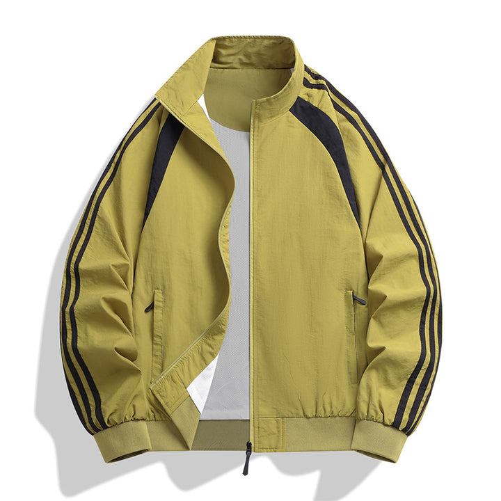 Herren Sportliche Windbreaker Jacke