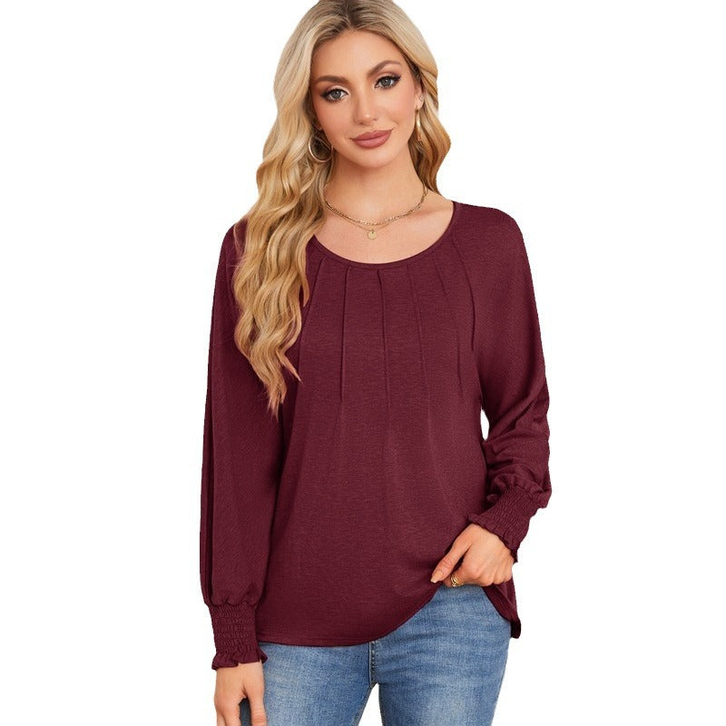 Damen Elegantes und lässiges Longsleeve-Shirt Drune