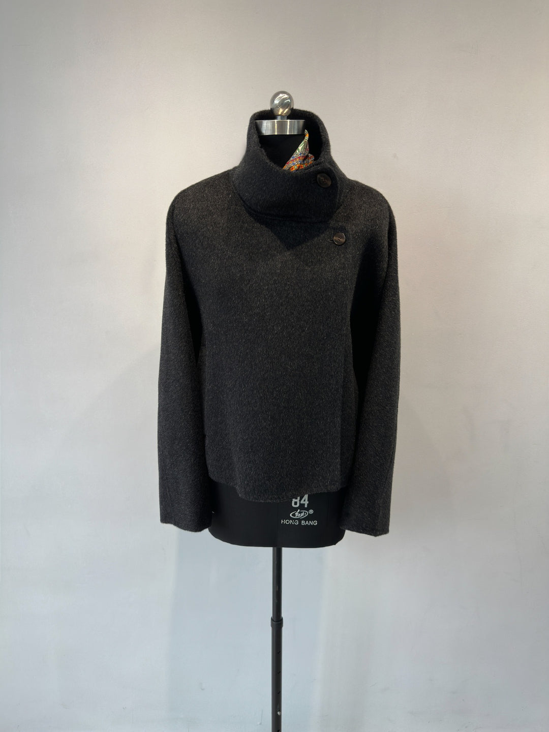Damen Gemütlicher Oversized Mock Neck Pullover Drune