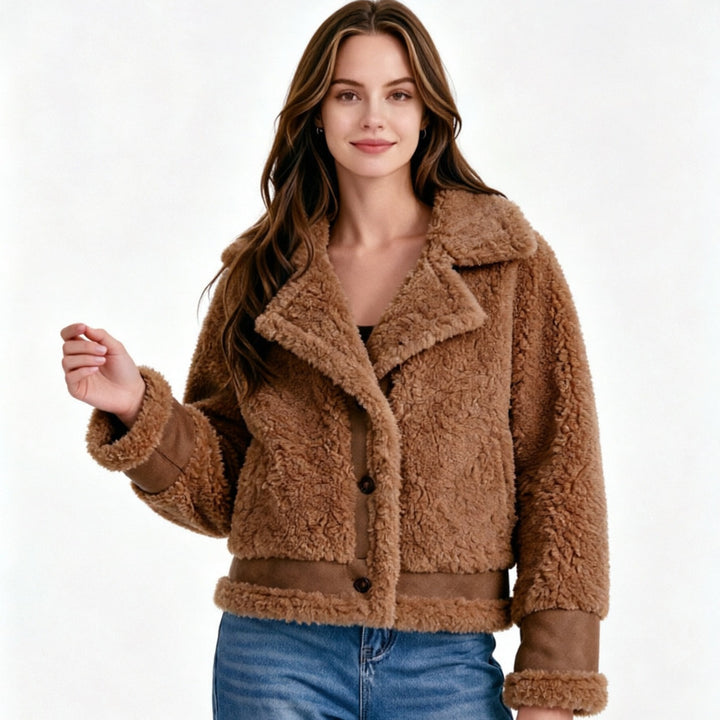 Damen Kuschelige Teddyjacke Drune