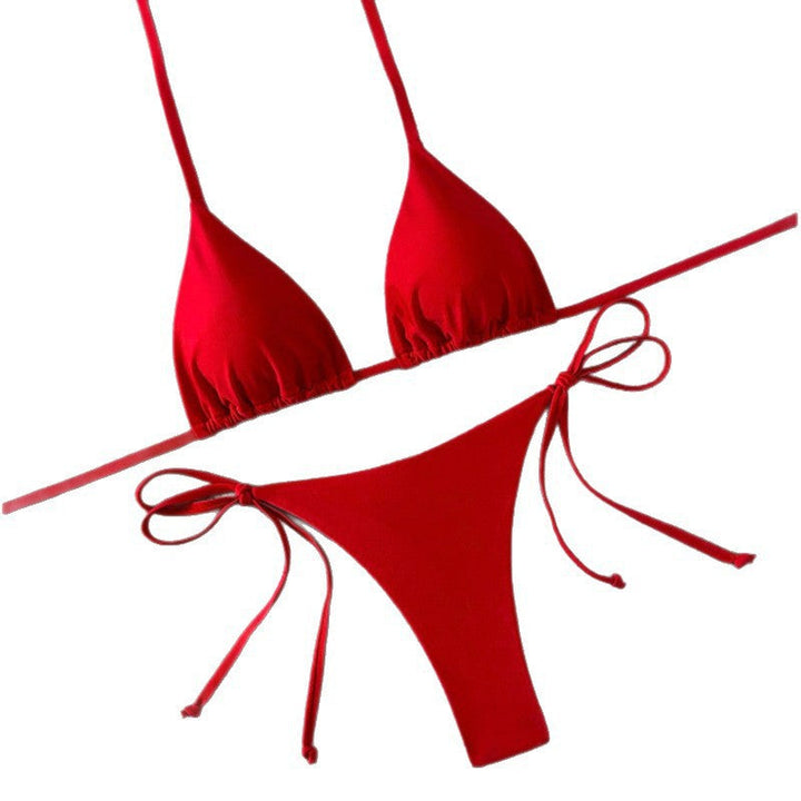 Damen Spaghetti-Träger-Bikini Set Drune