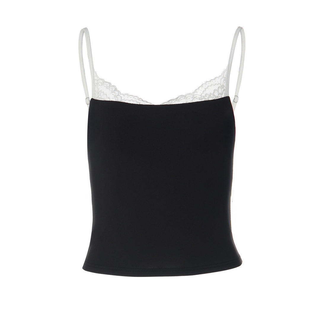 Damen Spitzen-Trägershirt mit elegantem Unterhemd-Design Drune