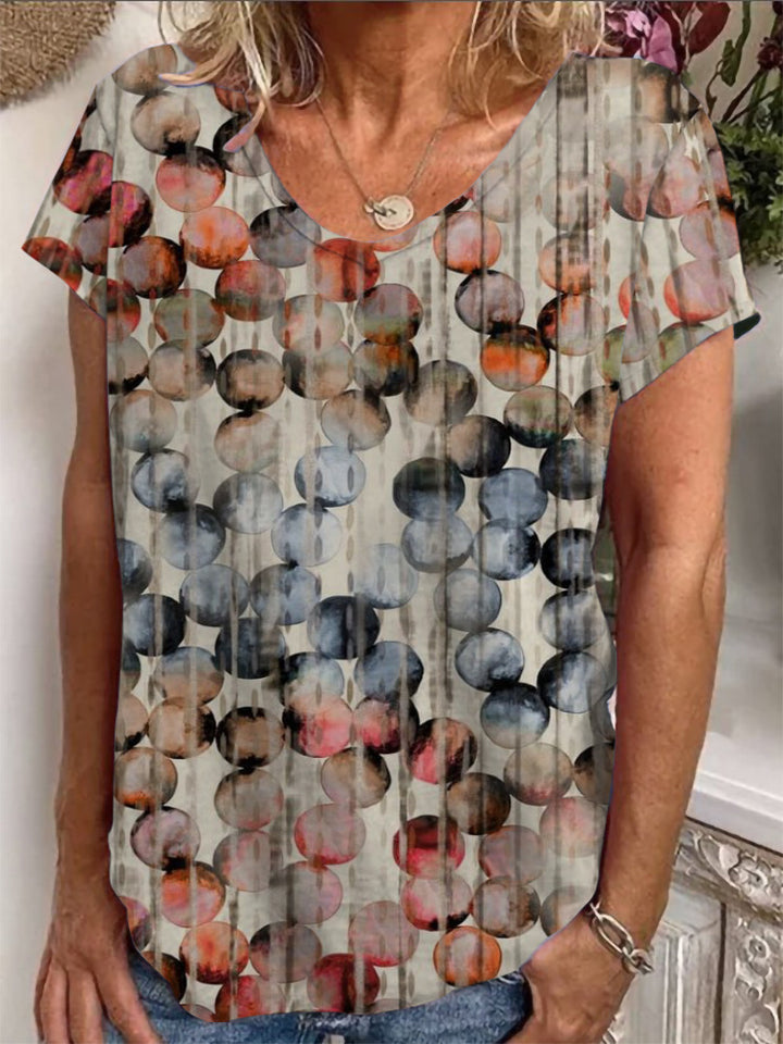 Damen Lockere Bluse mit buntem Paisleymuster Drune