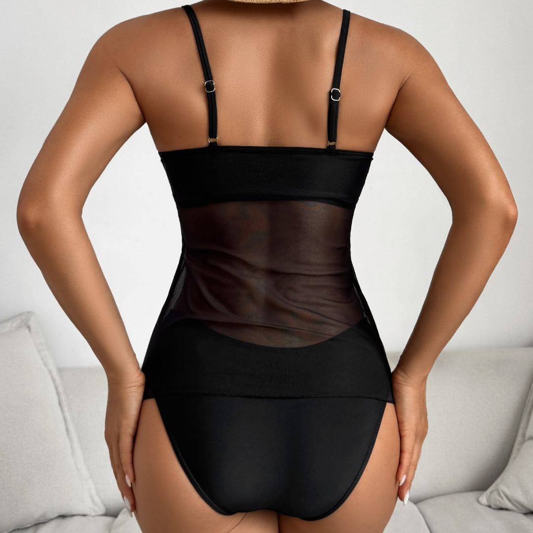 Damen Sportliches Tankini-Set mit trendigem Druck Drune