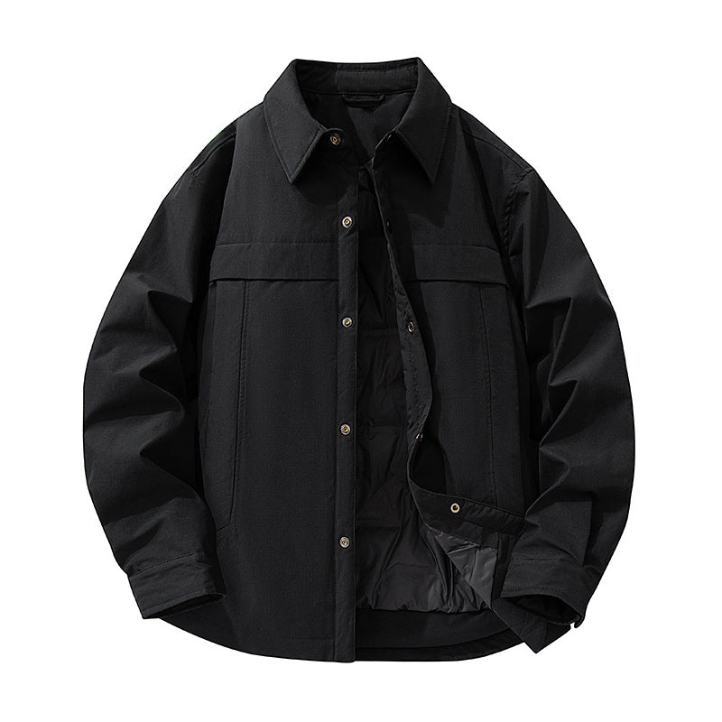 Herren Wasserdichte gesteppte Overshirt-Jacke mit Thermofutter Drune