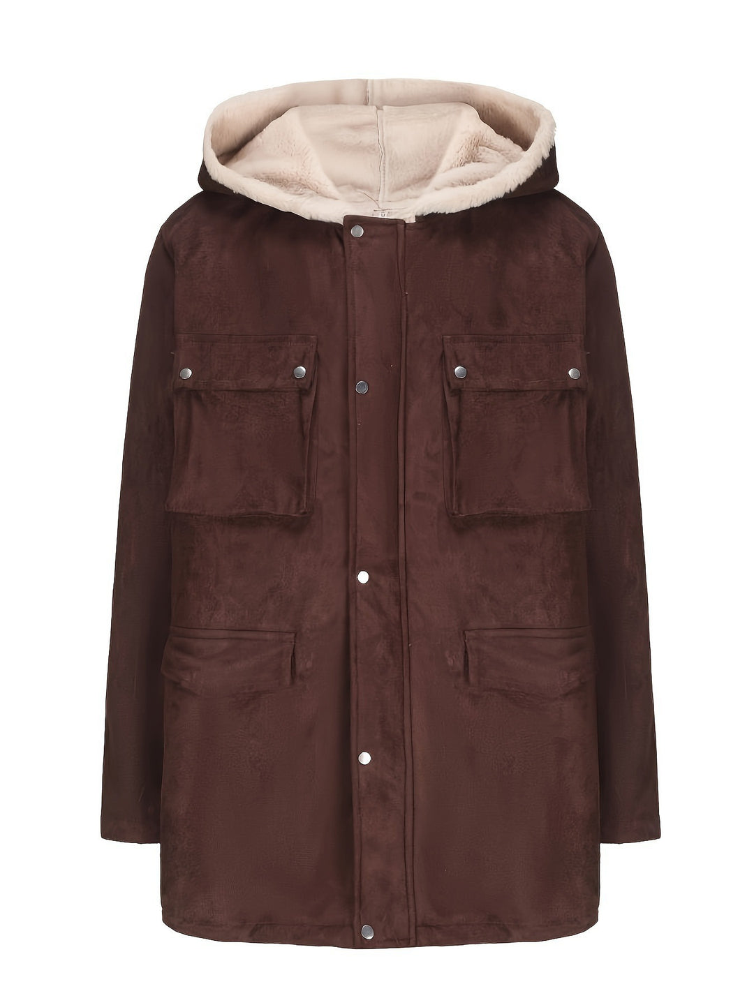 Damen modische Jacke mit weichem Futter und praktischen Taschen Drune