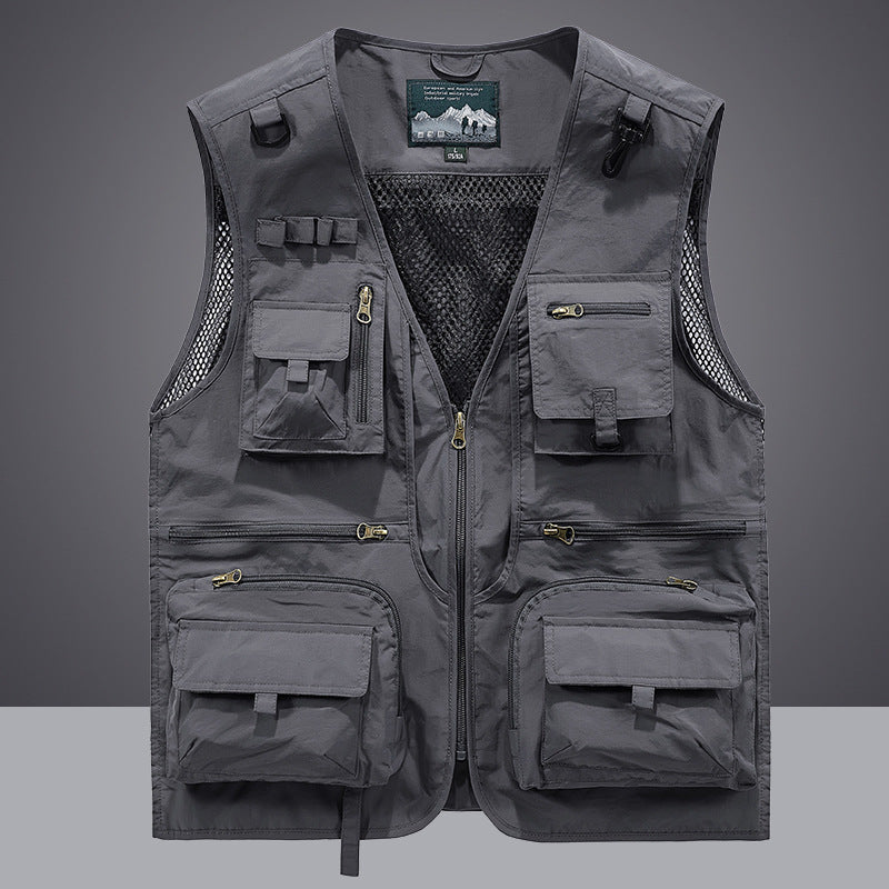 Herren Multifunktionale Angler- und Fotoweste Drune