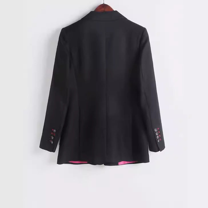 Damen Modischer Blazer mit großen Taschen Drune