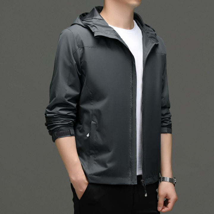 Herren Funktionsjacke mit elastischem Stehkragen und atmungsaktiven Eigenschaften Drune