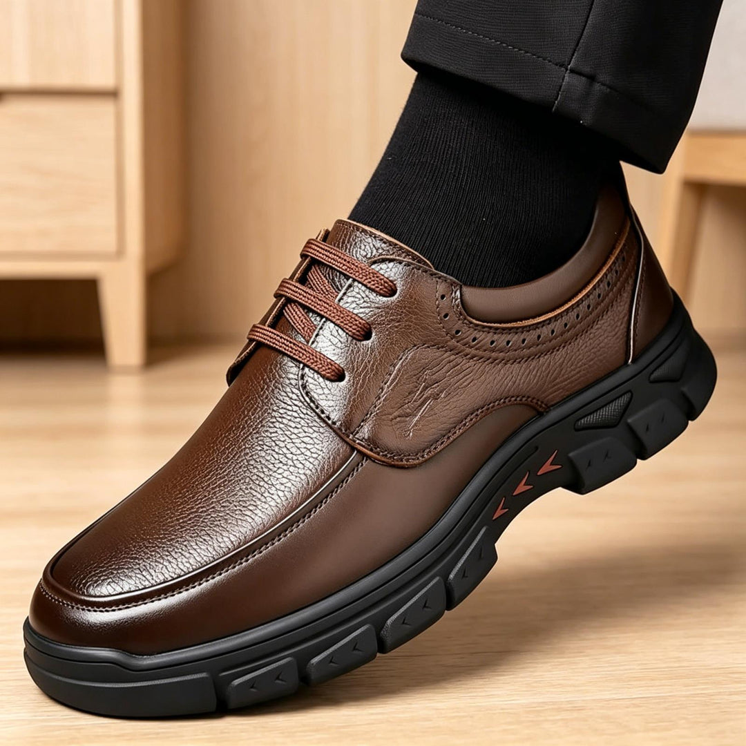 Herren Elegante und sportliche Ledersneaker Drune