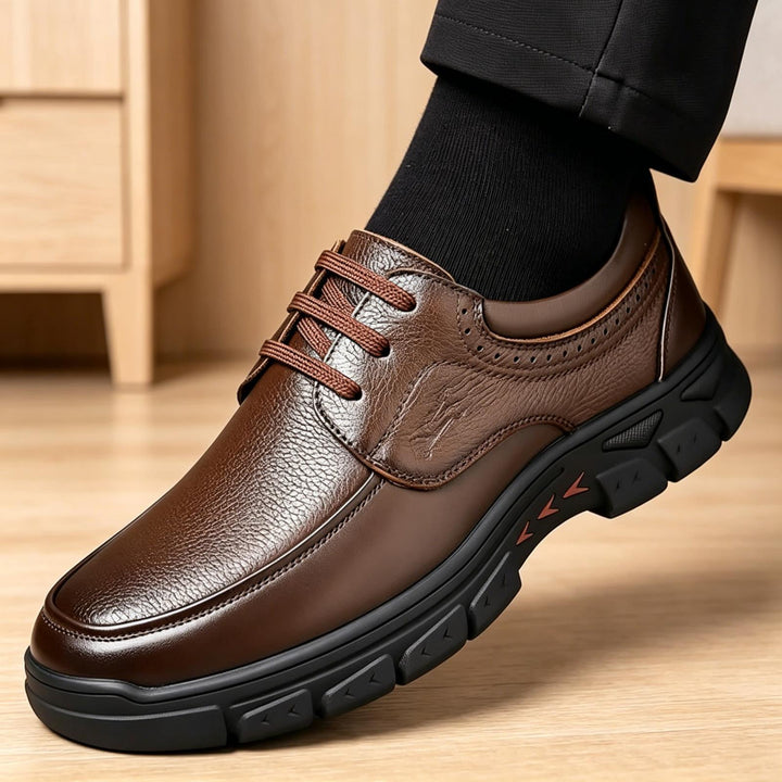 Herren Elegante und sportliche Ledersneaker Drune