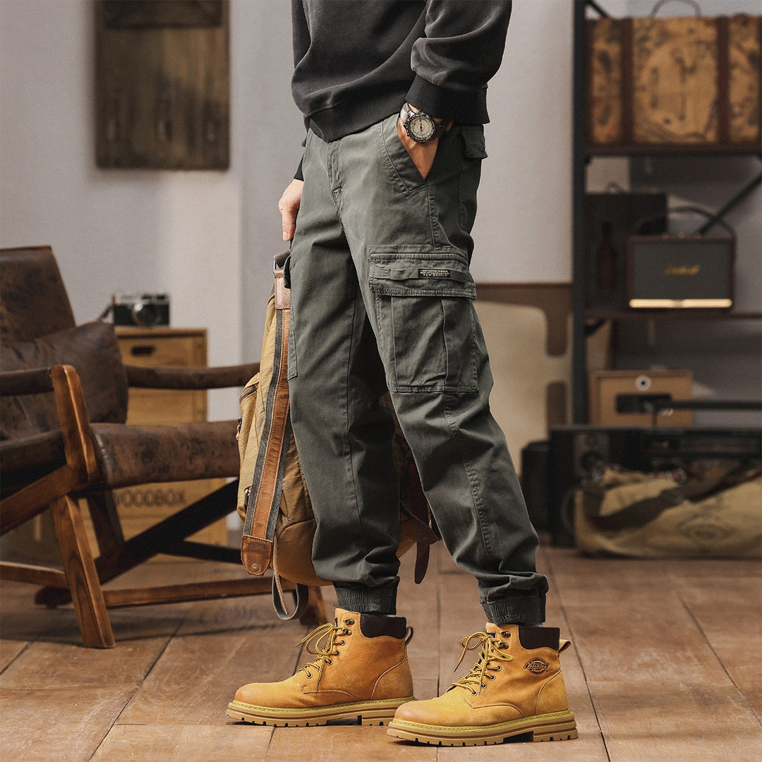 Herren Cargo-Jogginghose mit Multifunktionstaschen & elastischen Bündchen Drune