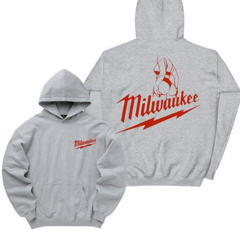 Damen Kapuzensweater mit modernem Logo-Print und weicher Innenseite Drune
