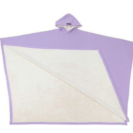 Unisex Kapuzen-Poncho-Decke mit wärmendem Fleecefutter und Oversize-Schnitt Drune