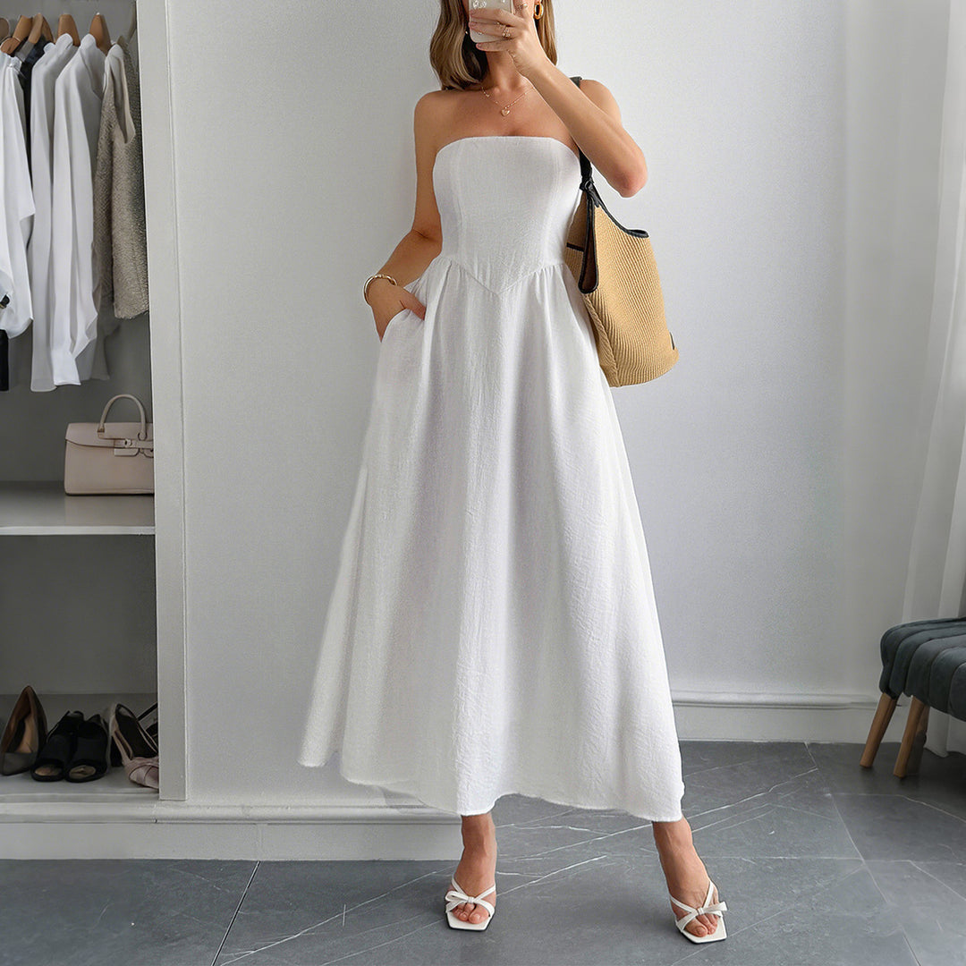 Damen Sommerliches Maxikleid im eleganten Streifenmuster Drune
