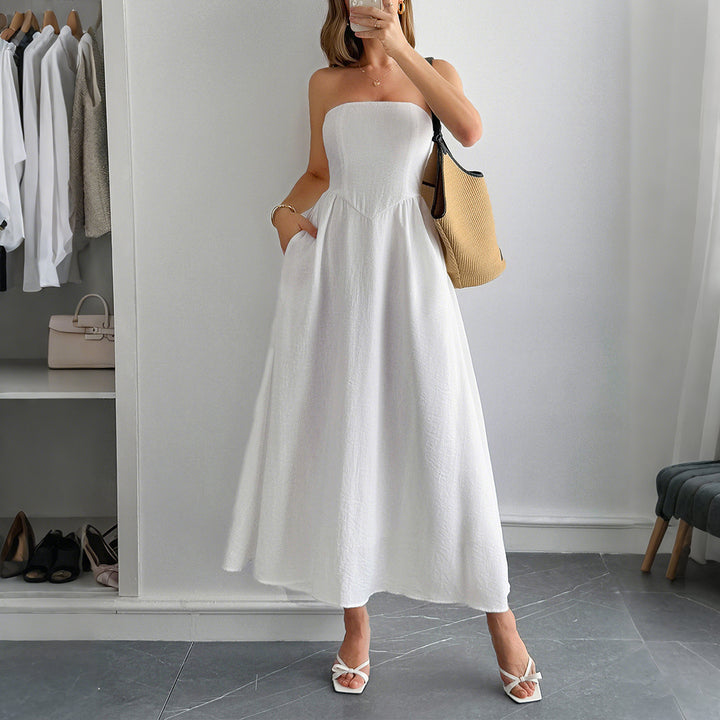 Damen Sommerliches Maxikleid im eleganten Streifenmuster Drune