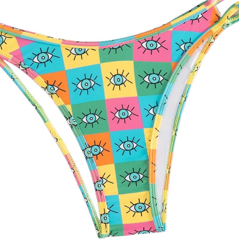 Damen Triangel-Bikini mit auffälligem grafischen Design Drune