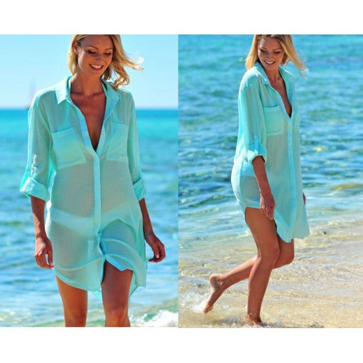 Damen lässige Strandbluse Drune