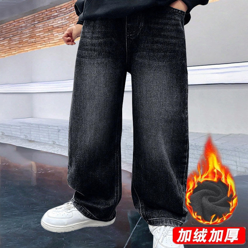 Herren weite Denim-Jeans mit lässiger Passform Drune