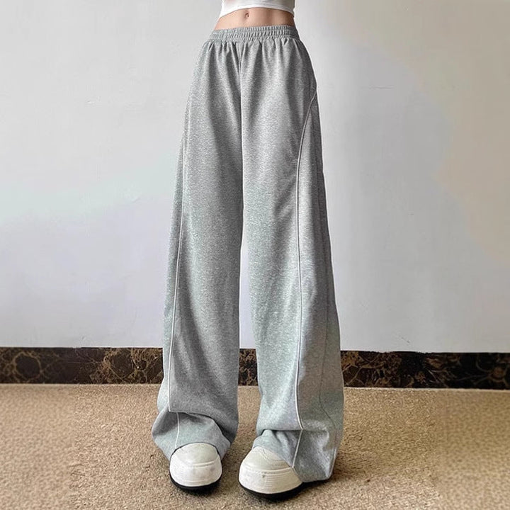 Damen Lässige Jogginghose mit weitem Schnitt und elastischem Bund Drune