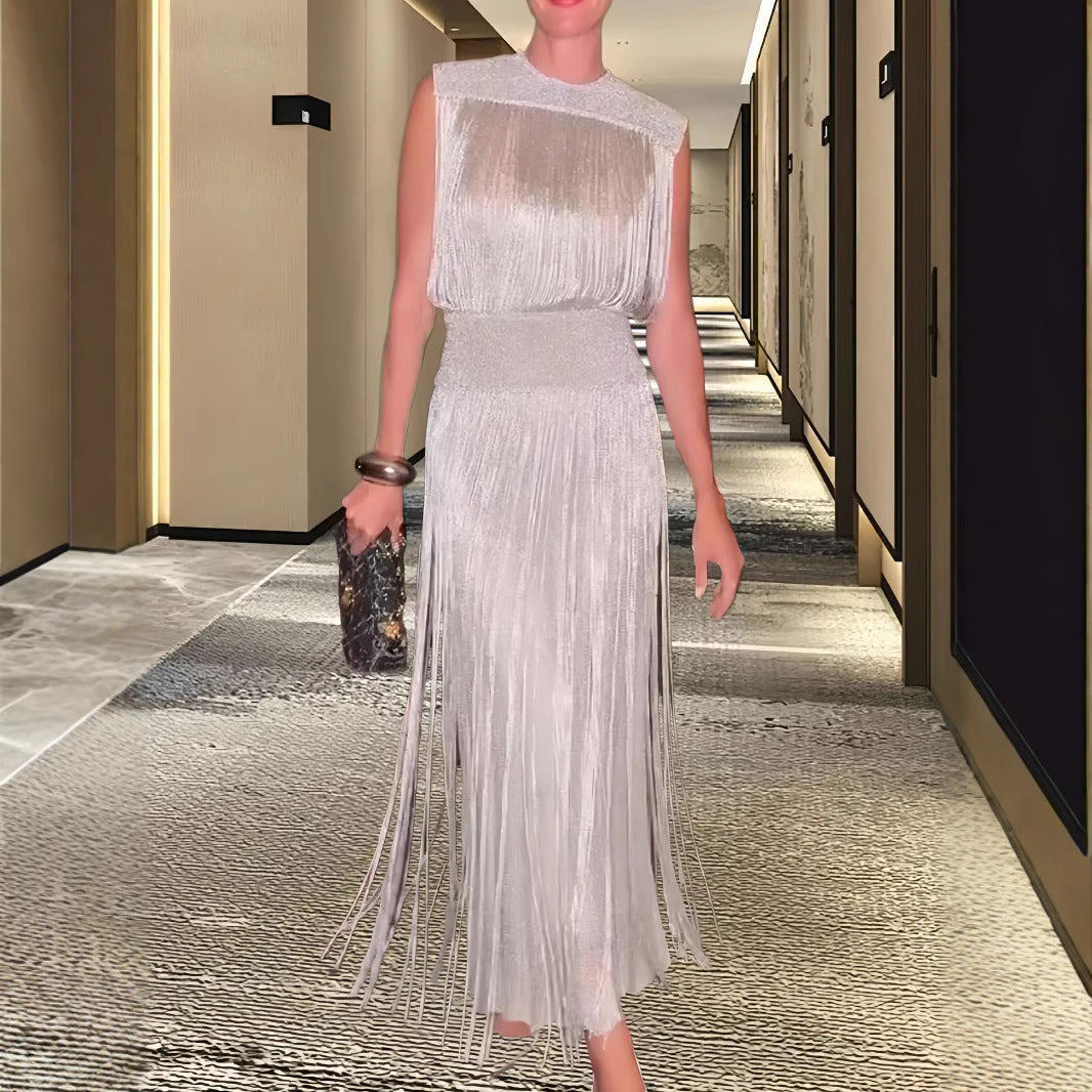 Damen Elegantes Abendkleid mit schwingendem Saum Drune