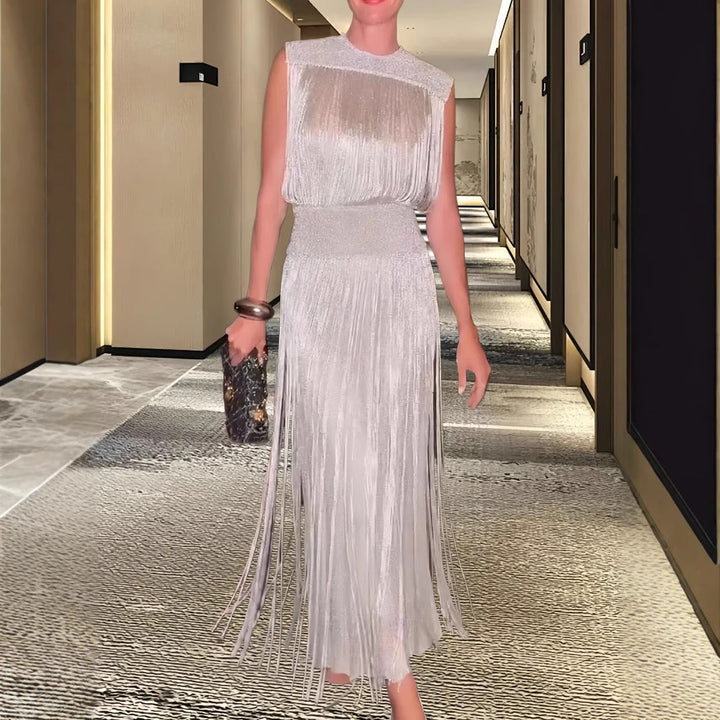 Damen Elegantes Abendkleid mit schwingendem Saum Drune