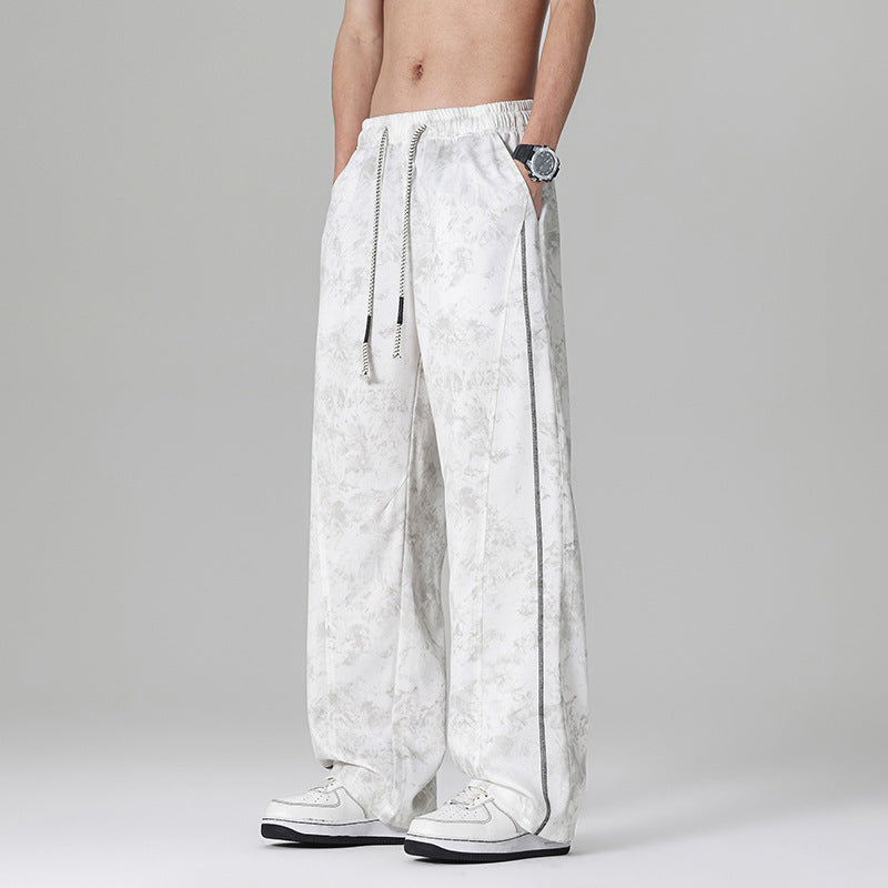 Herren Weitgeschnittene Sporthose mit elastischem Bund und seitlichen Taschen