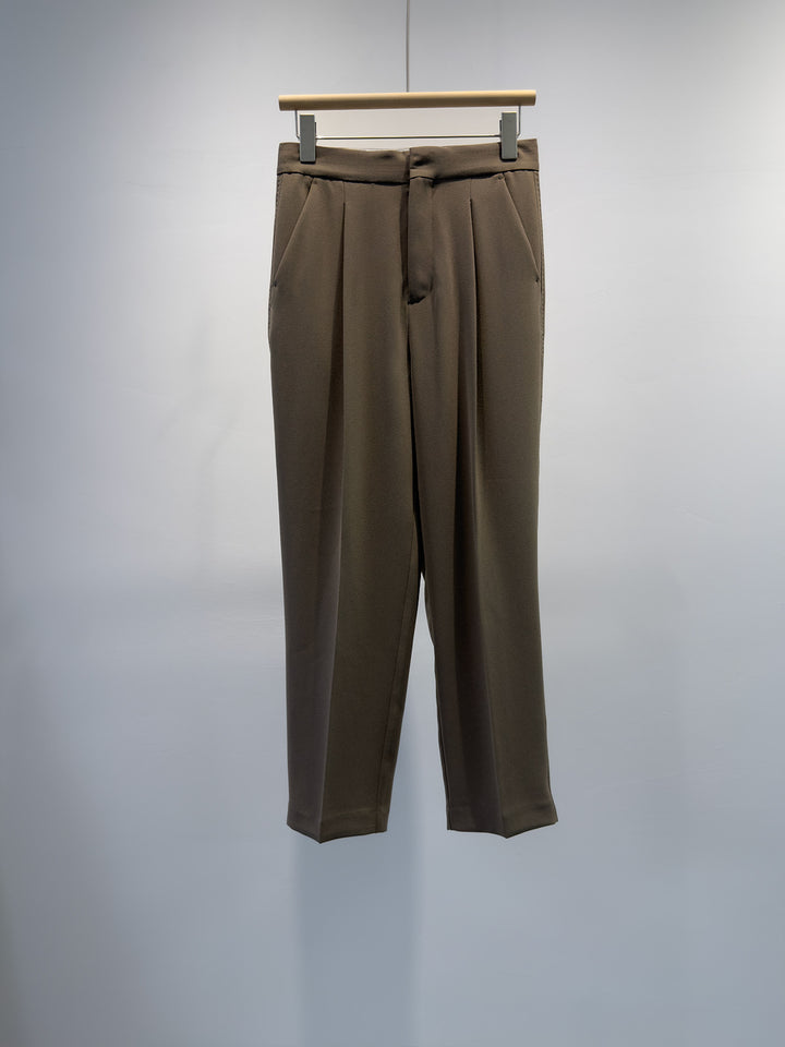 Damen Tailored Plissierte Hose Drune