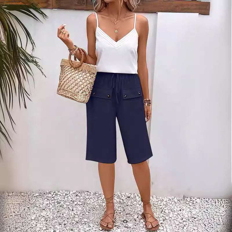 Damen lässige Sommer Shorts Drune