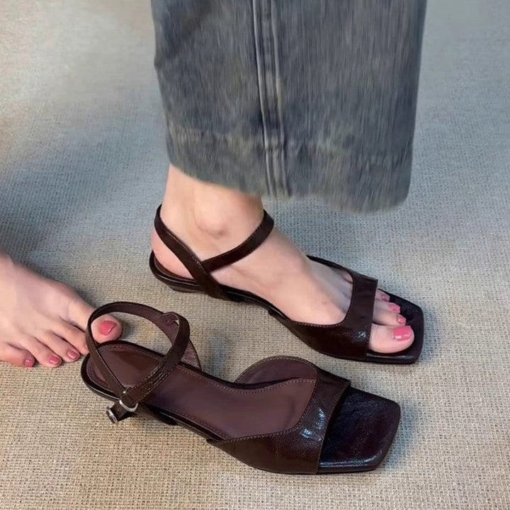 Damen modische Sling-Sandalen mit elegantem Riemen und komfortabler Sohle Drune