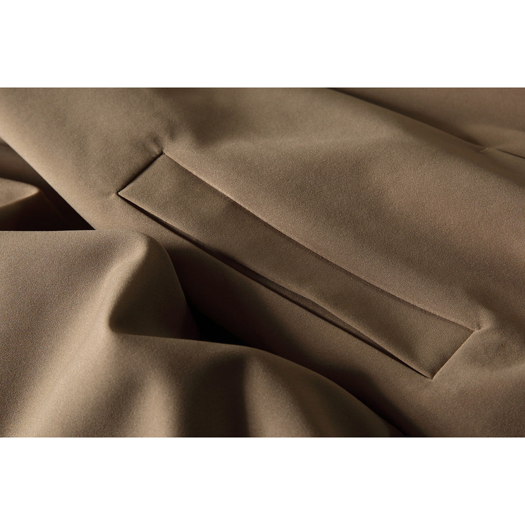Herren Boxy-Blousonjacke im Overshirt-Stil mit Stehkragen und Riemen-Detail Drune