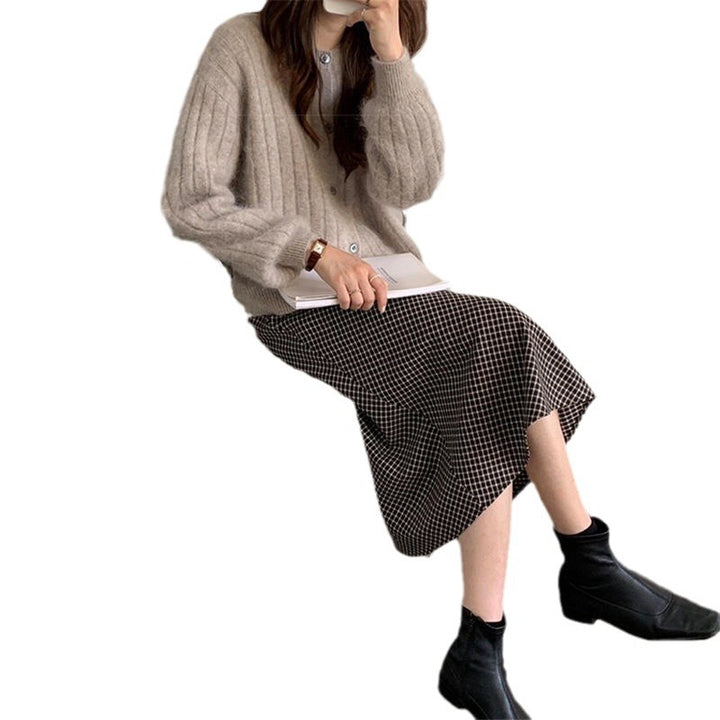 Damen feiner Strickcardigan mit eleganten Knopfdetails und weichem Material Drune